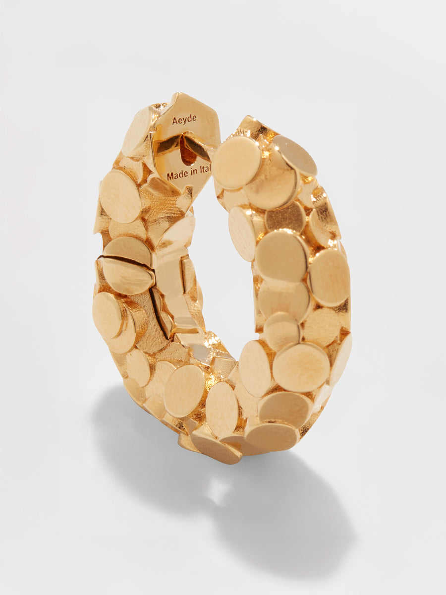 Cooper Medium 18kt Gold-Plated Hoop Earrings