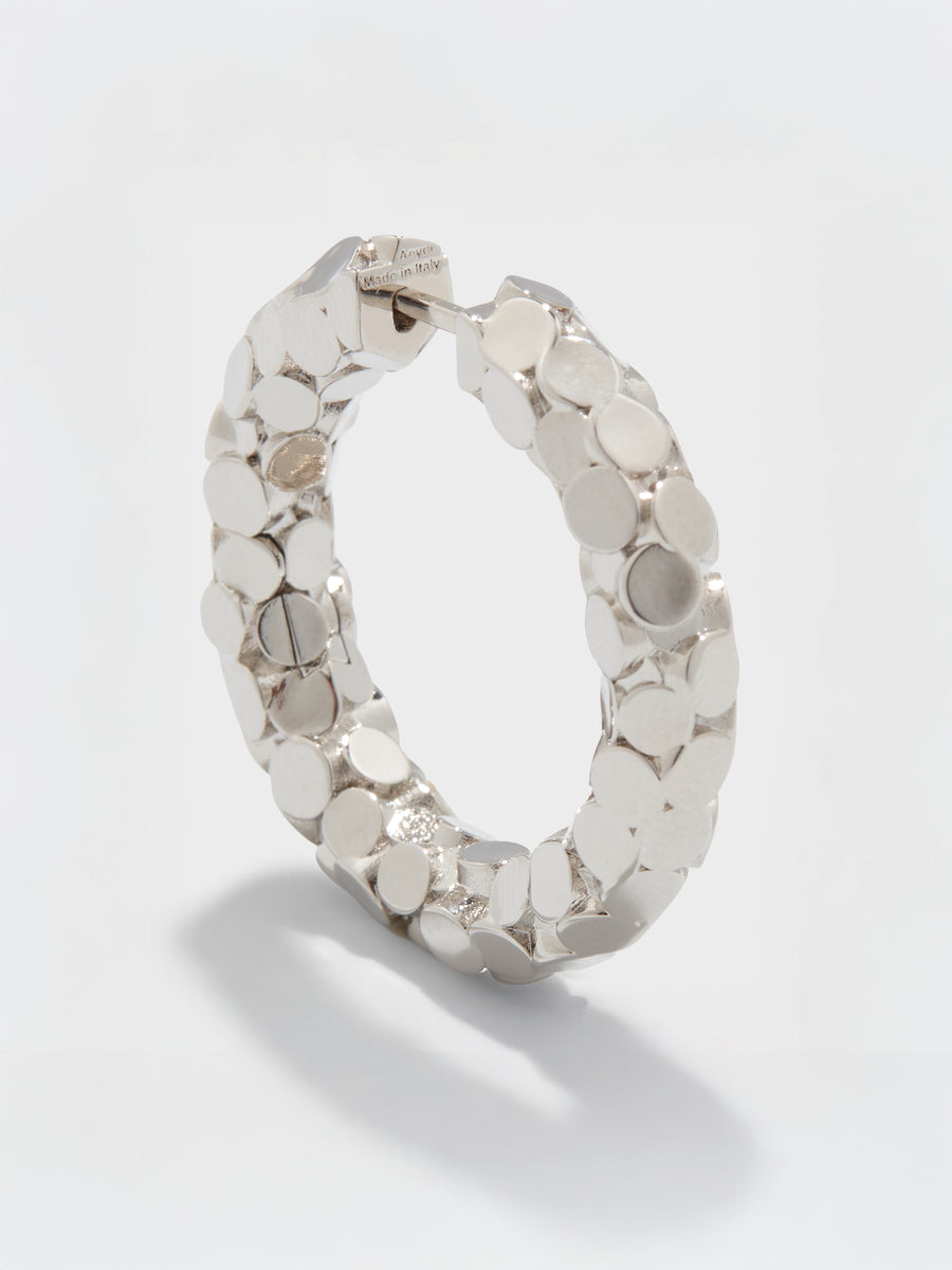 Cruz Palladium-Plated Hoop Earrings