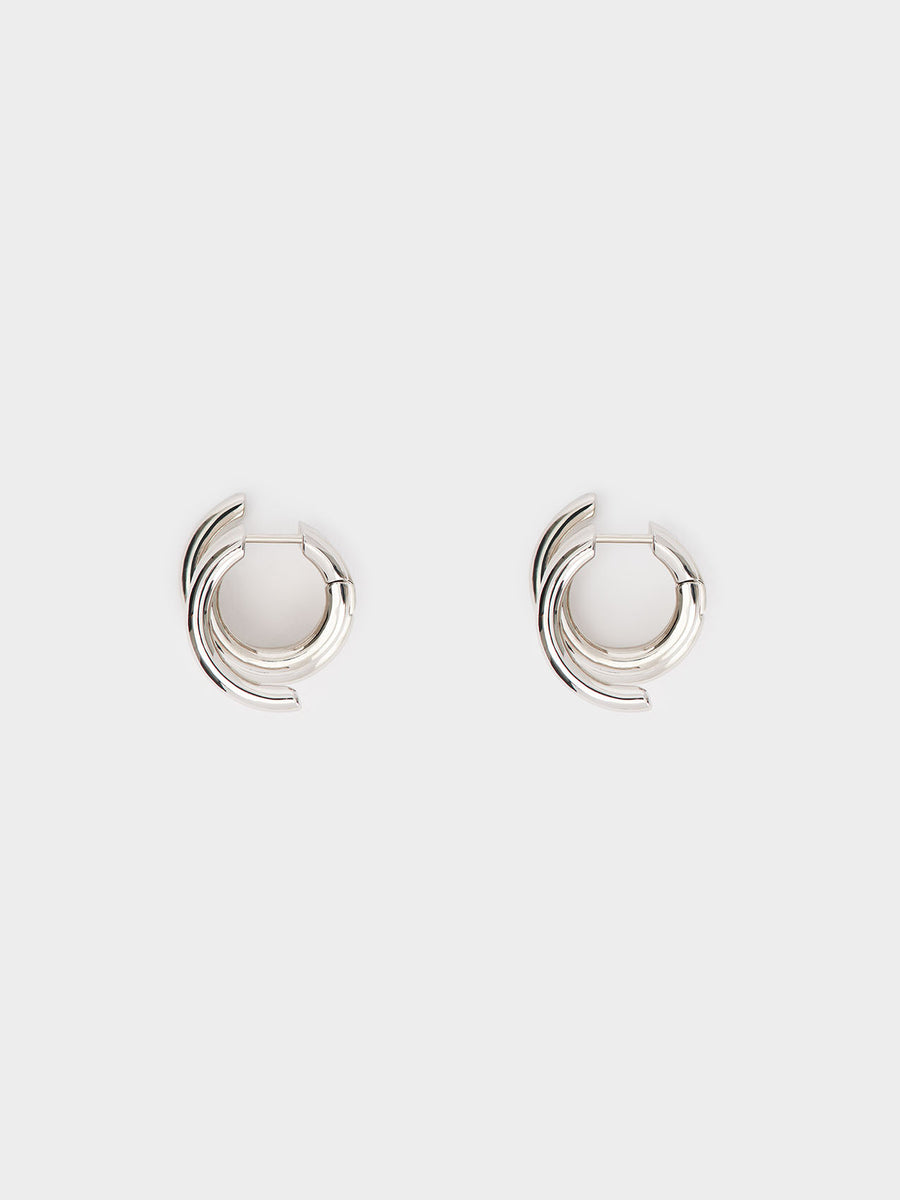Dillon Silver Palladium-Plated Hoop Earrings
