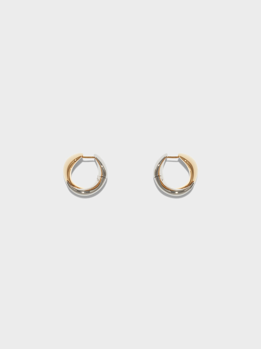 Junior Medium 18kt Gold and Palladium-Plated Earrings