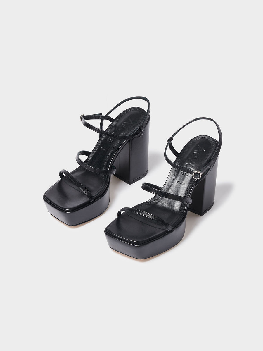 Katalin Leather Platform Sandals