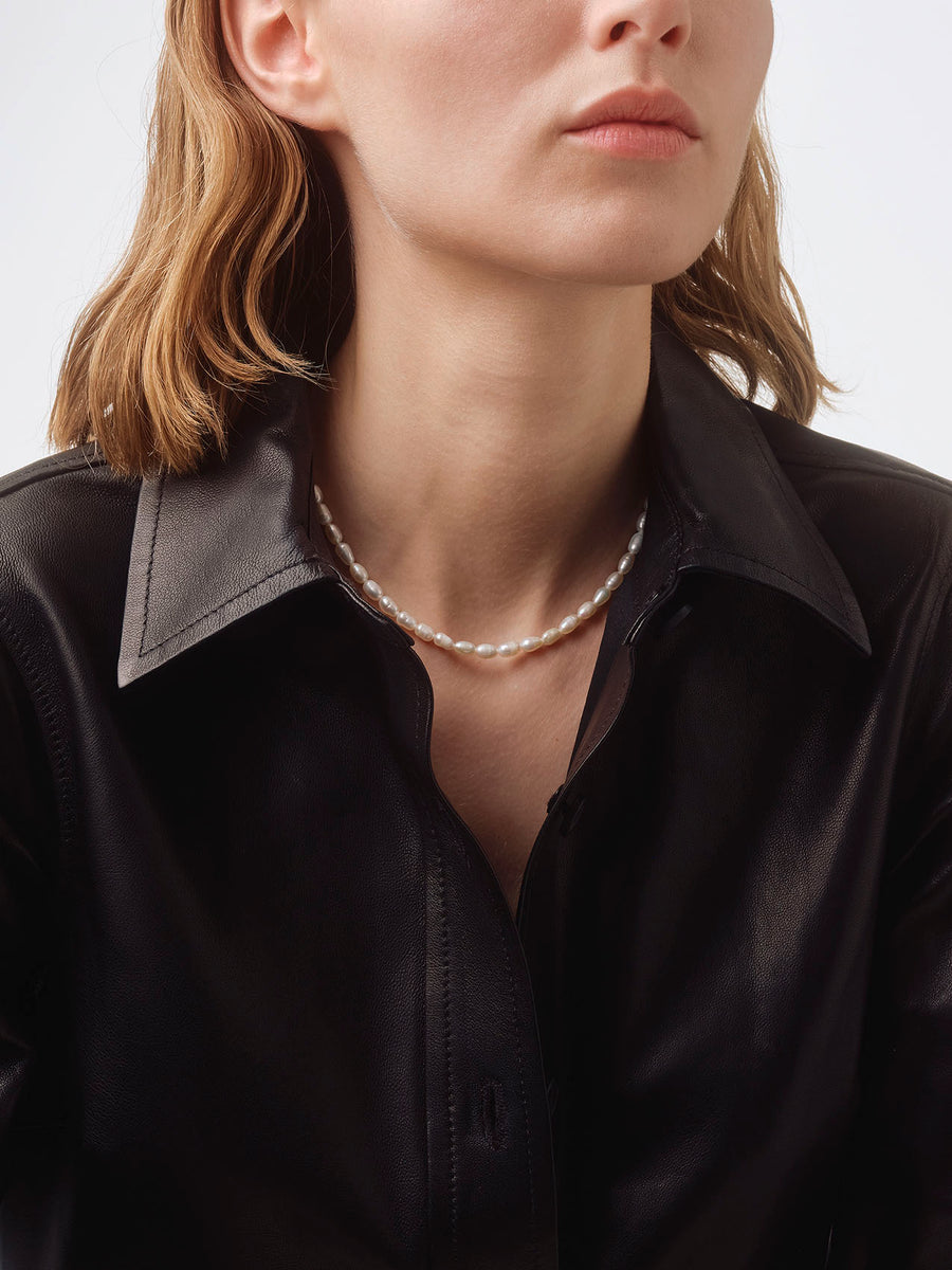 Saylor Pearl and Palladium-Plated Necklace