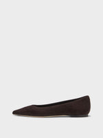 Cassy Pointed-Toe Suede Flats - Image 1