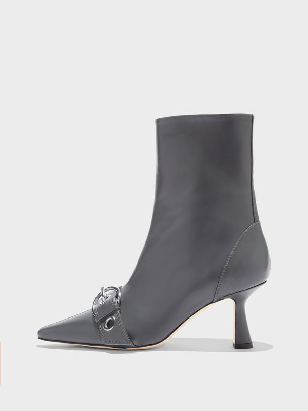 Halima Eyelet Pointed Boots
