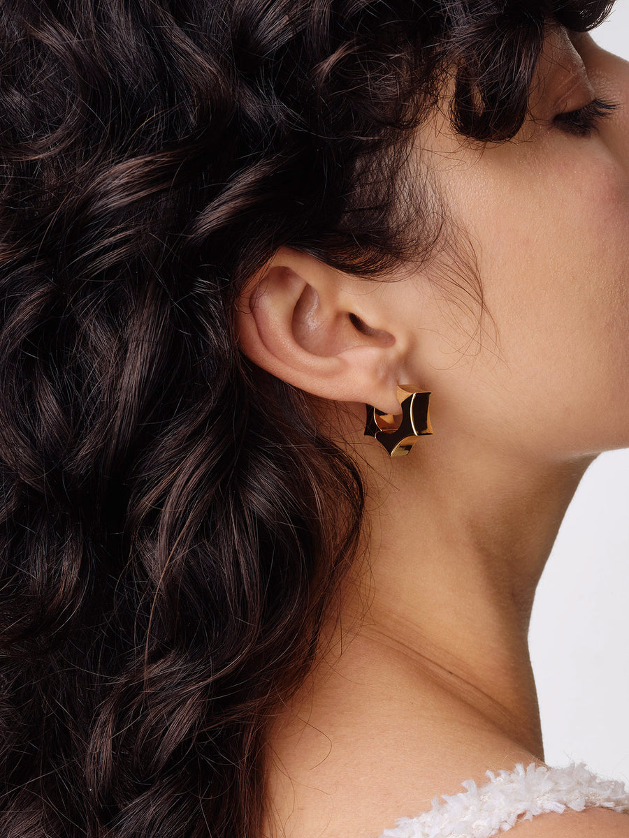 Parker 18kt Gold-Plated Hoop Earrings