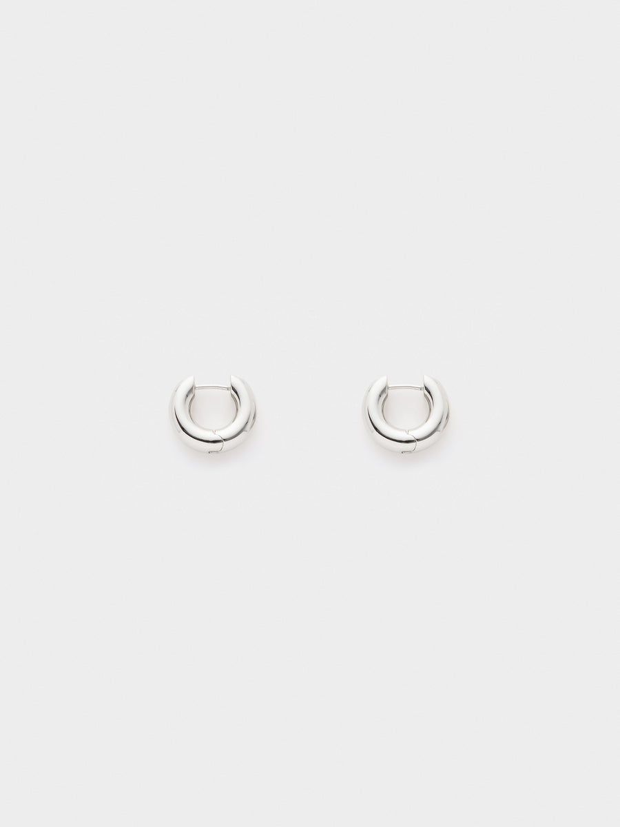 Alaya Small Palladium-Plated Hoop Earrings