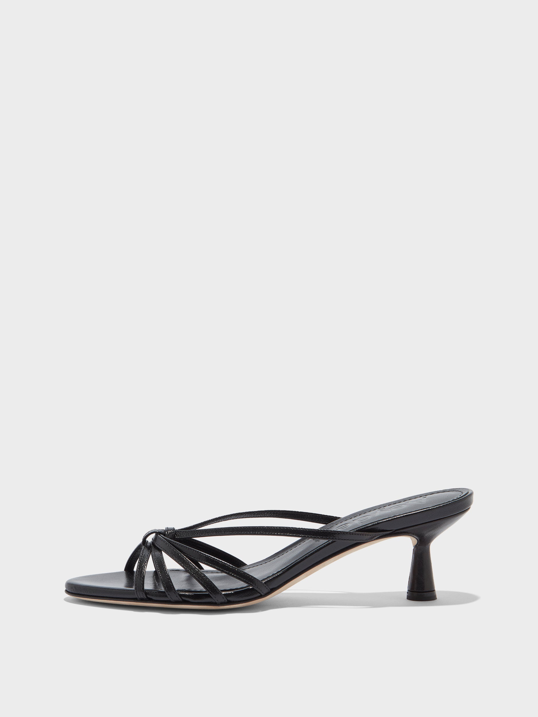 サンダル・ミュール aeyde SS25 Sandals (GERALDINE MESH NAPPA LEATHERBLACK) Daphne Heeled Flip Flop Sandals – Aeyde