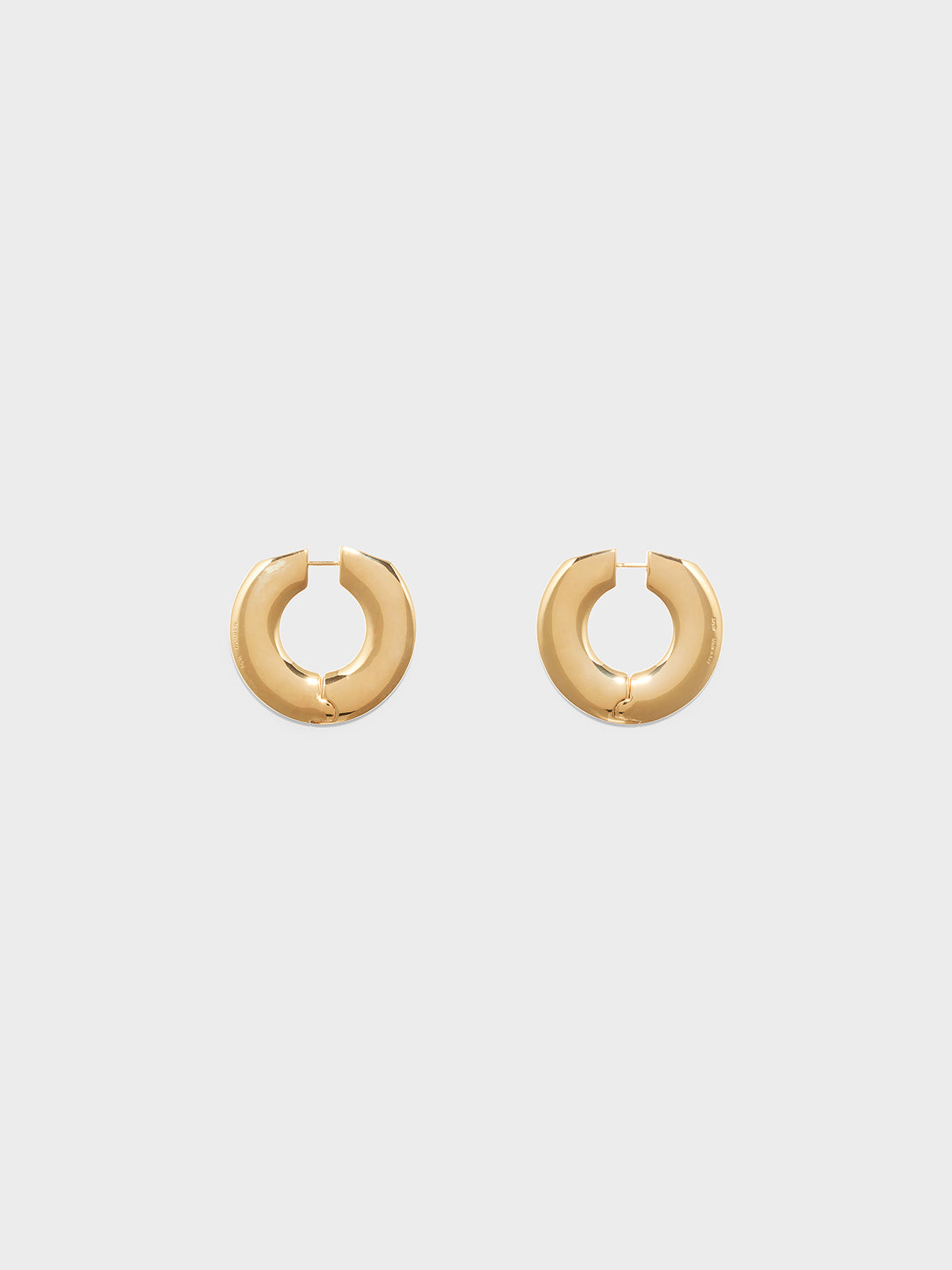 Ada Large 18kt Gold-Plated Hoop Earrings - Image 1