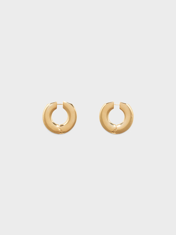 Ada Large 18kt Gold-Plated Hoop Earrings