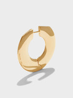 Ada Large 18kt Gold-Plated Hoop Earrings - Image 3