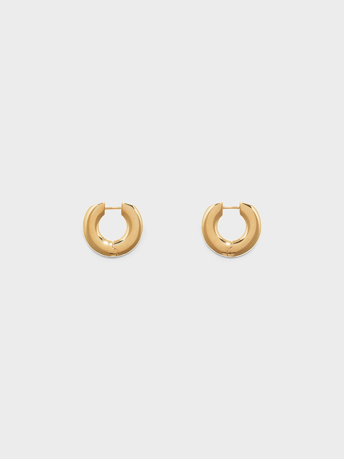 Ada Medium 18kt Gold-Plated Hoop Earrings - Image 1
