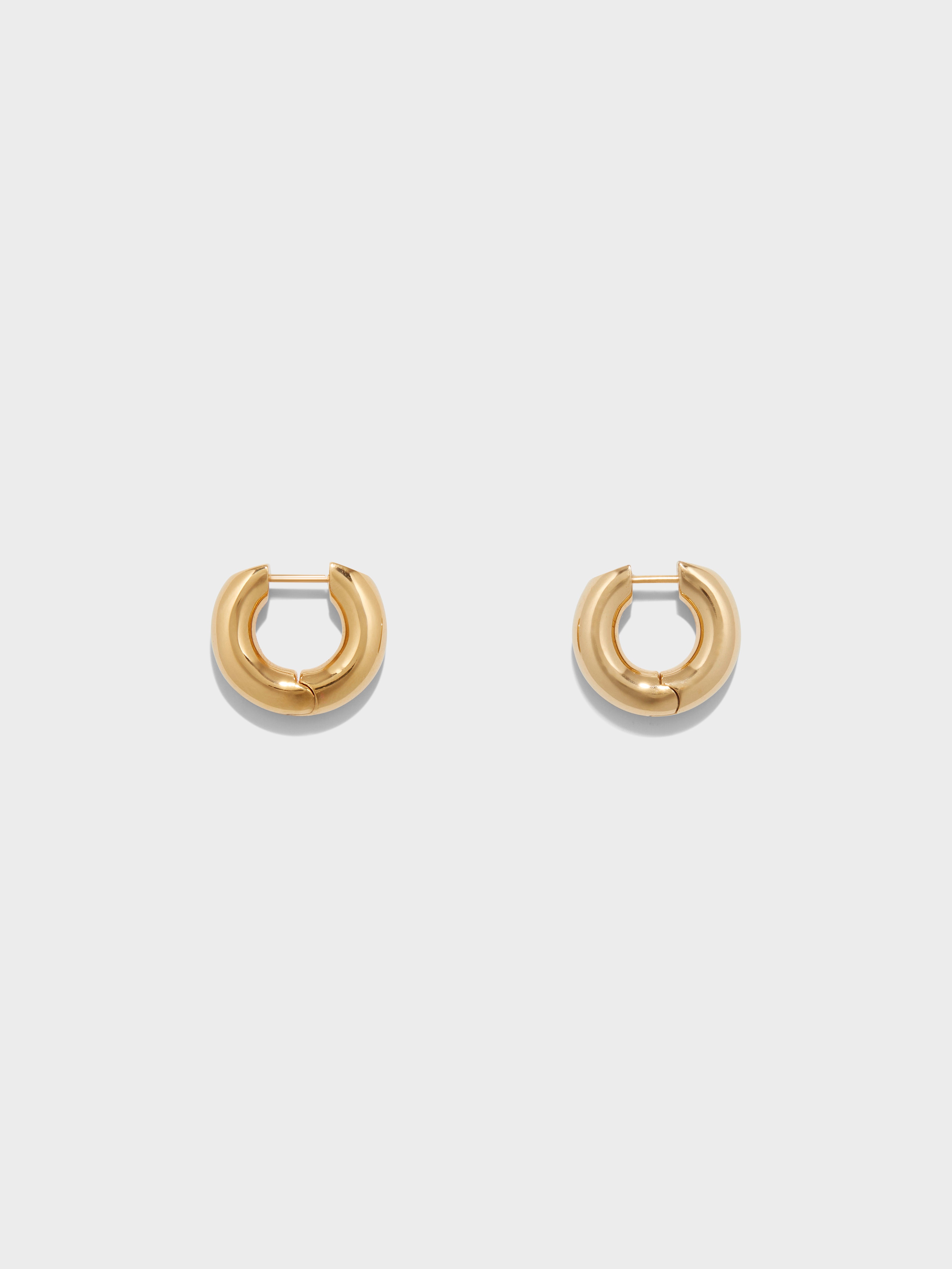 Alaya Medium 18kt Gold-Plated Hoop Earrings - Image 1
