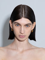 Alaya Medium 18kt Gold-Plated Hoop Earrings - Image 3