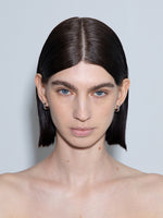 Alaya Small Palladium-Plated Hoop Earrings - Image 3