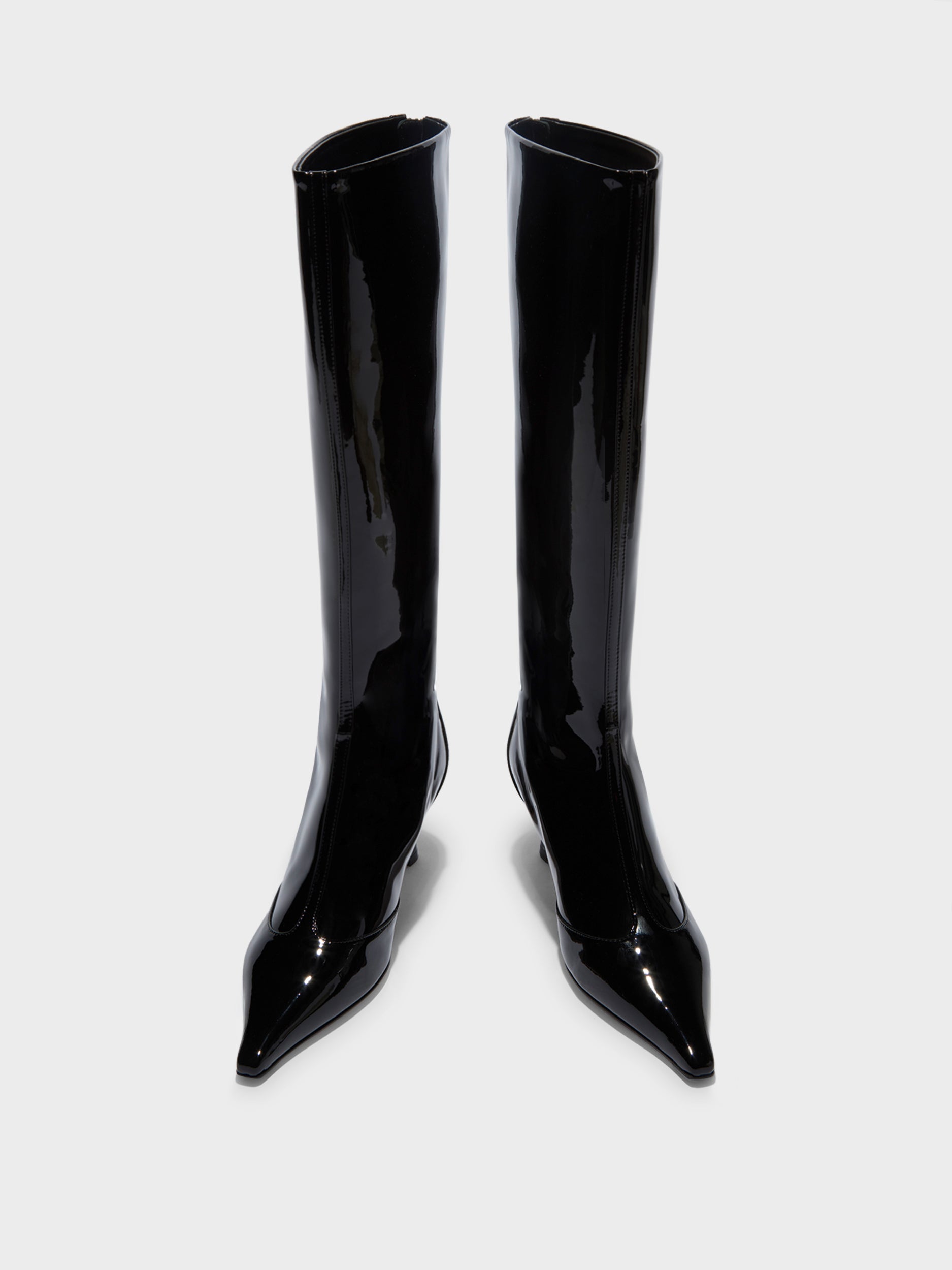 patent leather dress boots Timeless Chelsea for Men 6/40 / Leather sole this pointed Aeyde Knee High Boots, Black,