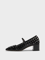 Aline Caged Leather Mary-Jane Pumps - Image 1
