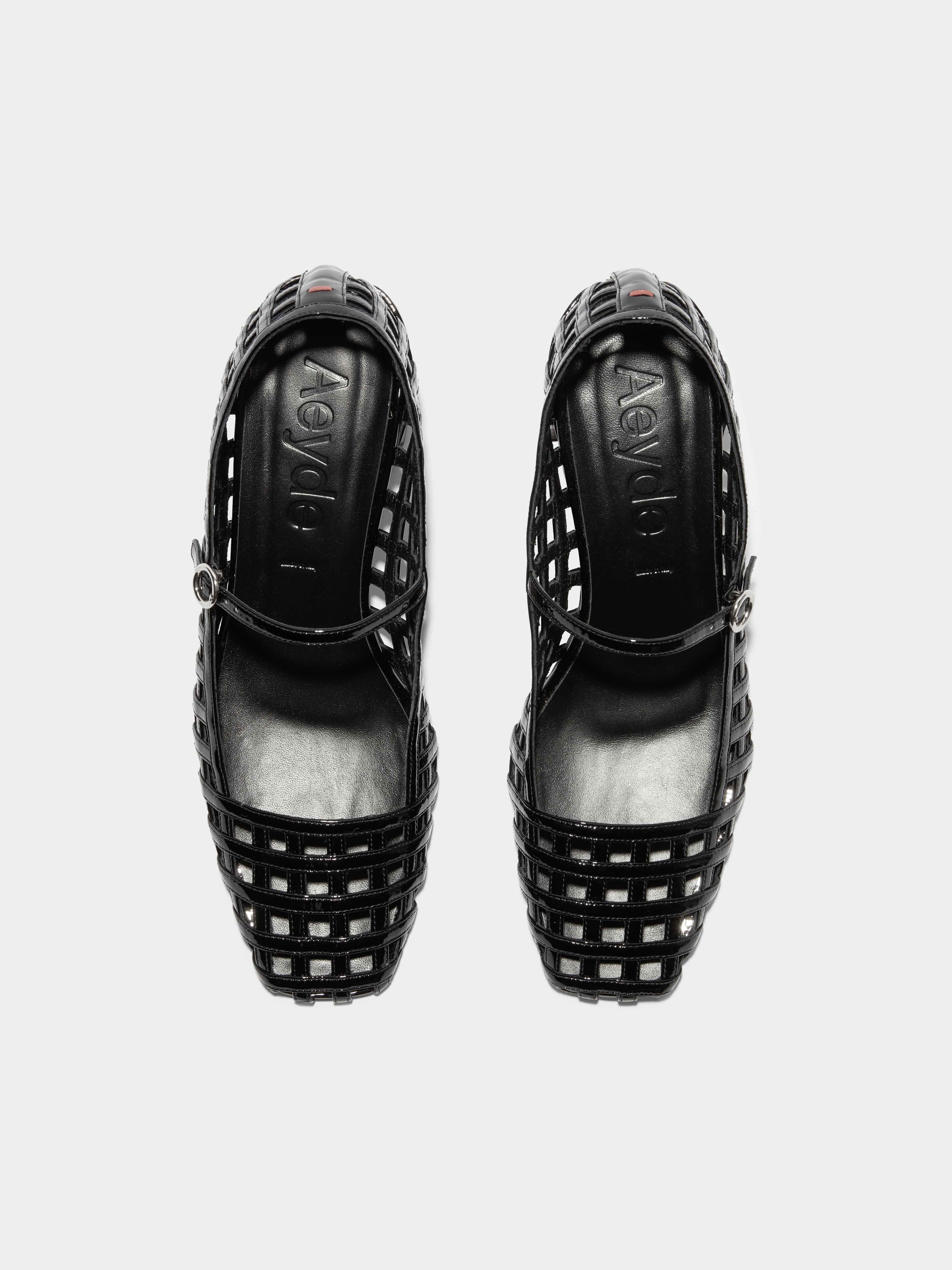 Aline Caged Leather Mary-Jane Pumps - Image 5