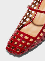 Aline Caged Leather Mary-Jane Pumps - Image 3
