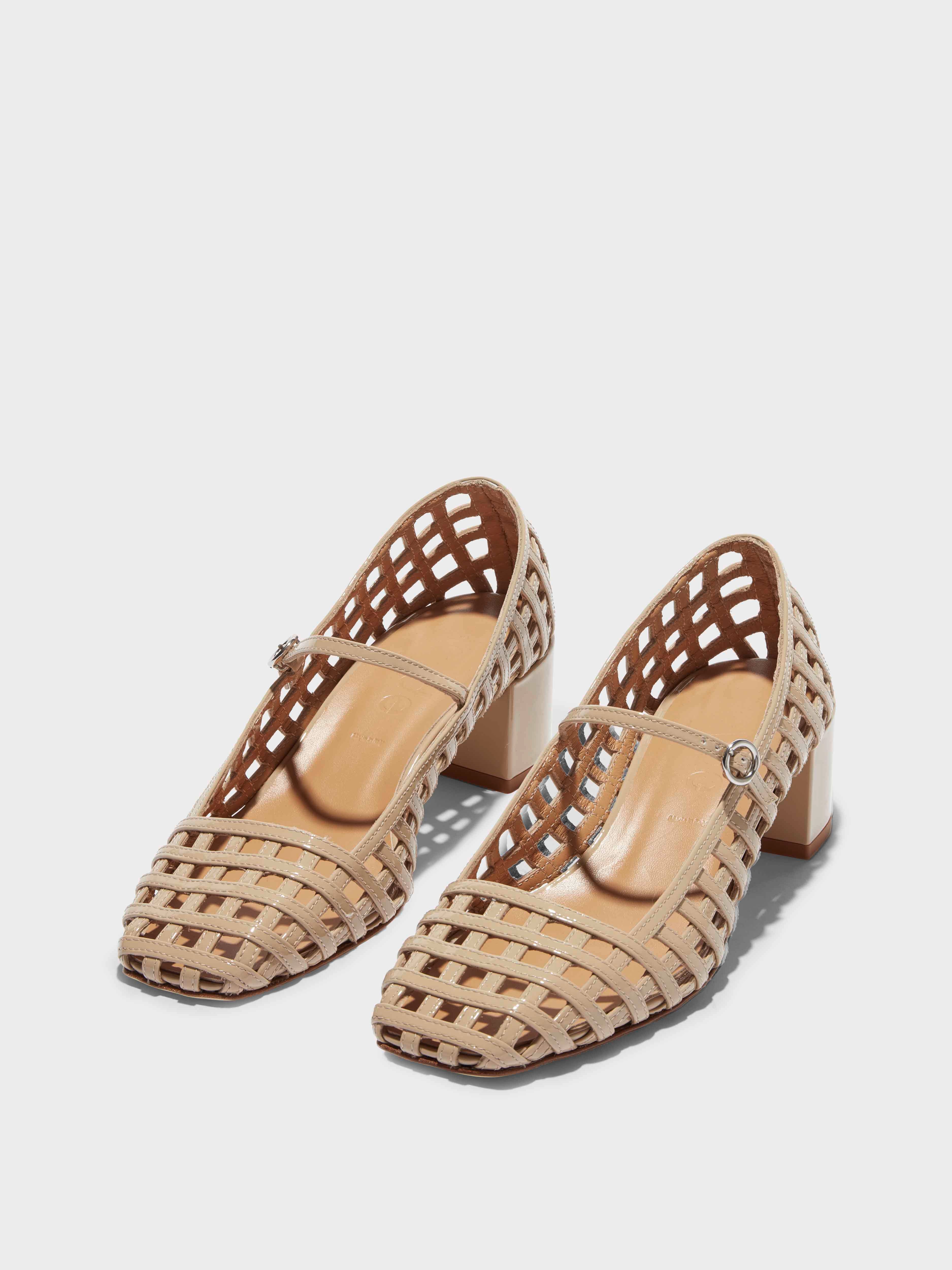 Aline Caged Leather Mary-Jane Pumps - Image 2