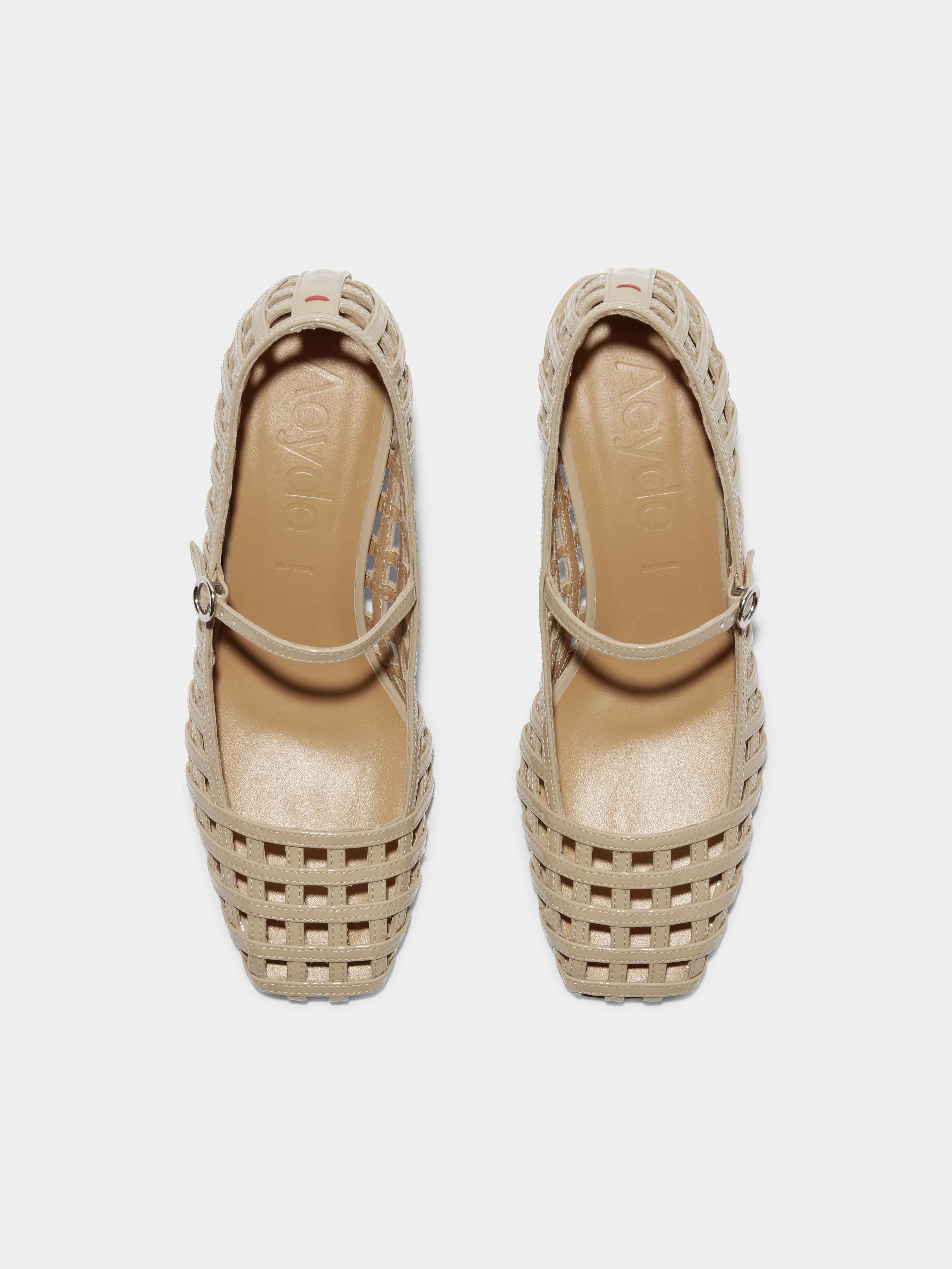 Aline Caged Leather Mary-Jane Pumps - Image 5