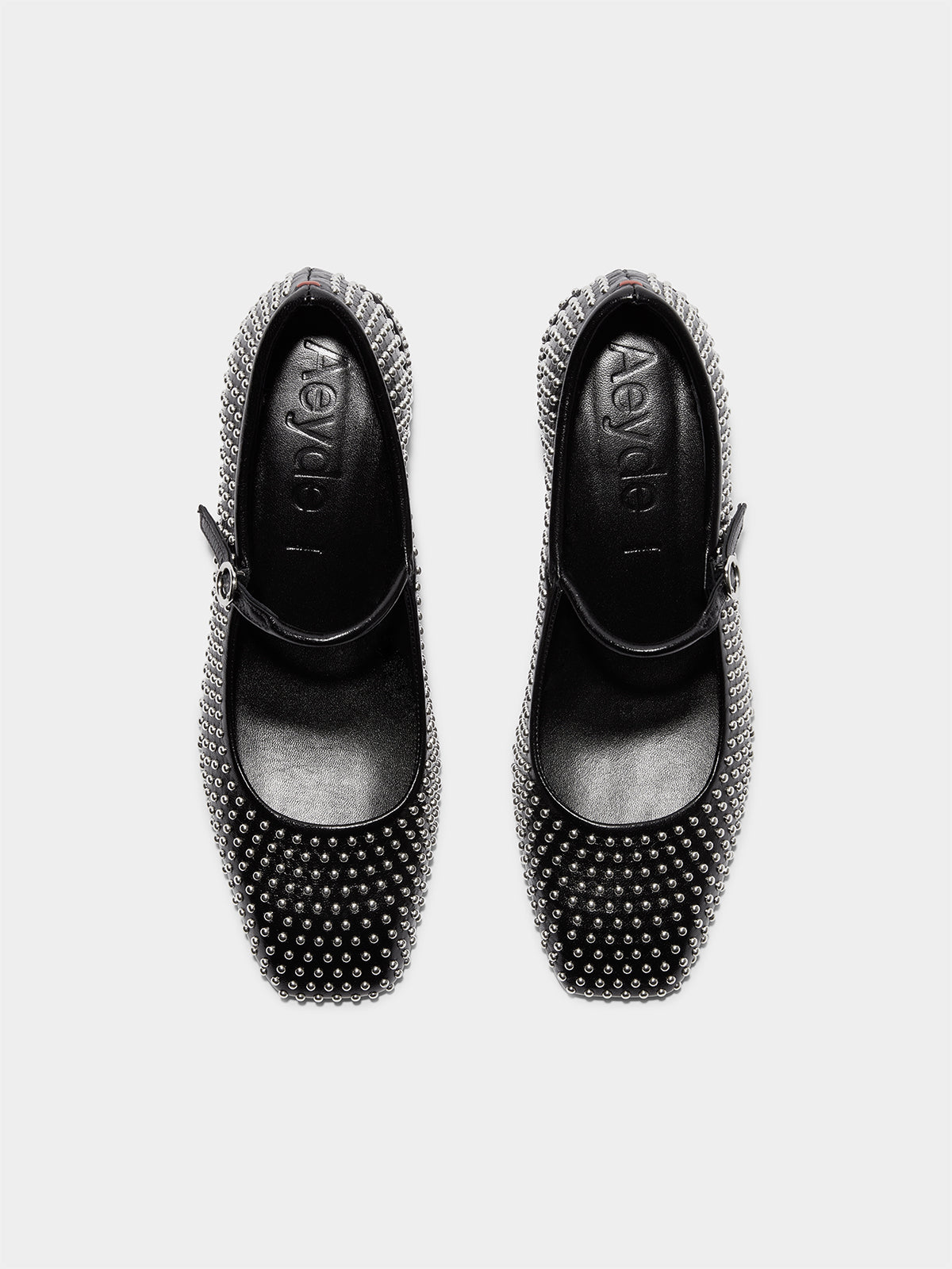 Aline Mini Studs Leather Mary-Jane Pumps - Image 5