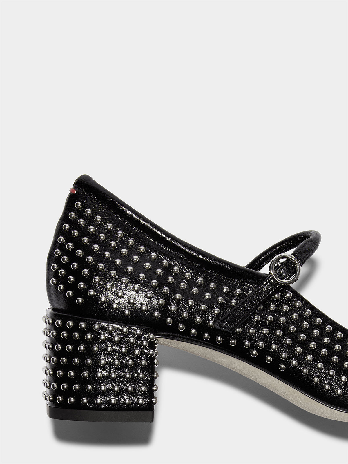 Aline Mini Studs Leather Mary-Jane Pumps - Image 4