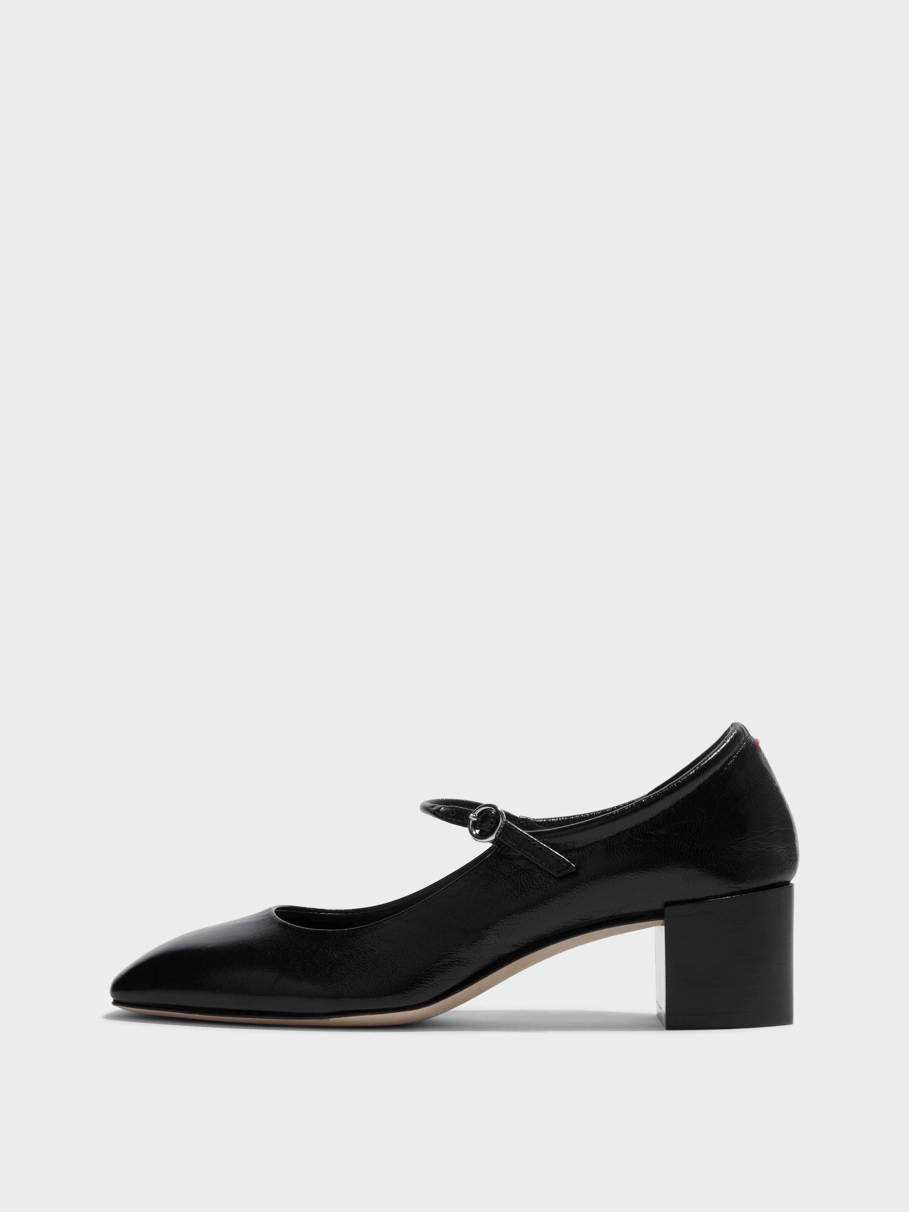 スニーカー AEYDE Women Sneakers UMA EYELET NAPPA LEATHER Black Uma Eyelet Leather Mary-Janes Flats – Aeyde