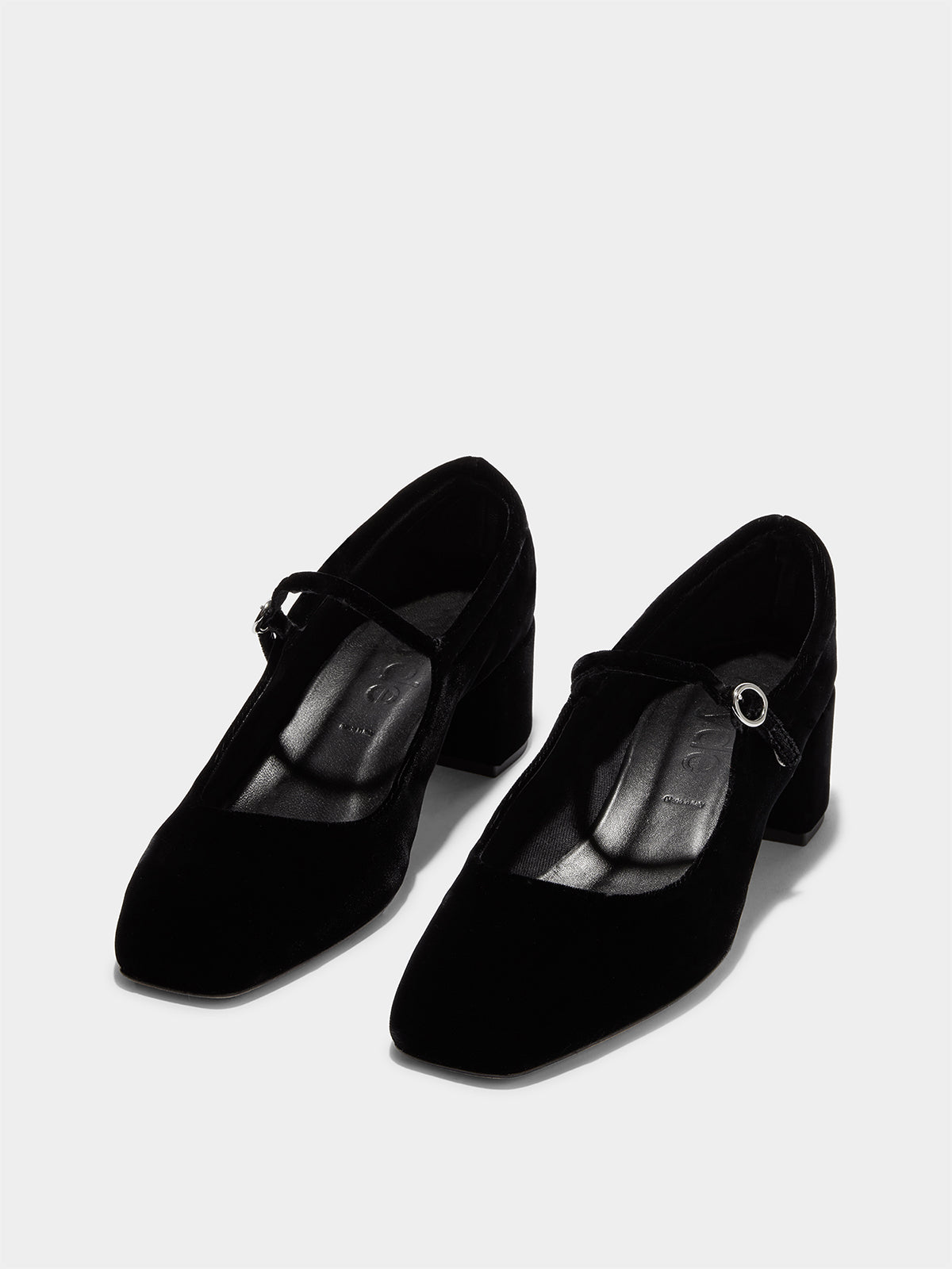 Aline Velvet Mary-Jane Pumps - Image 2