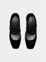 Aline Velvet Mary-Jane Pumps - Image 5