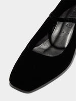 Aline Velvet Mary-Jane Pumps - Image 3