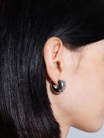 Alma Medium Palladium-Plated Earrings - Image 4