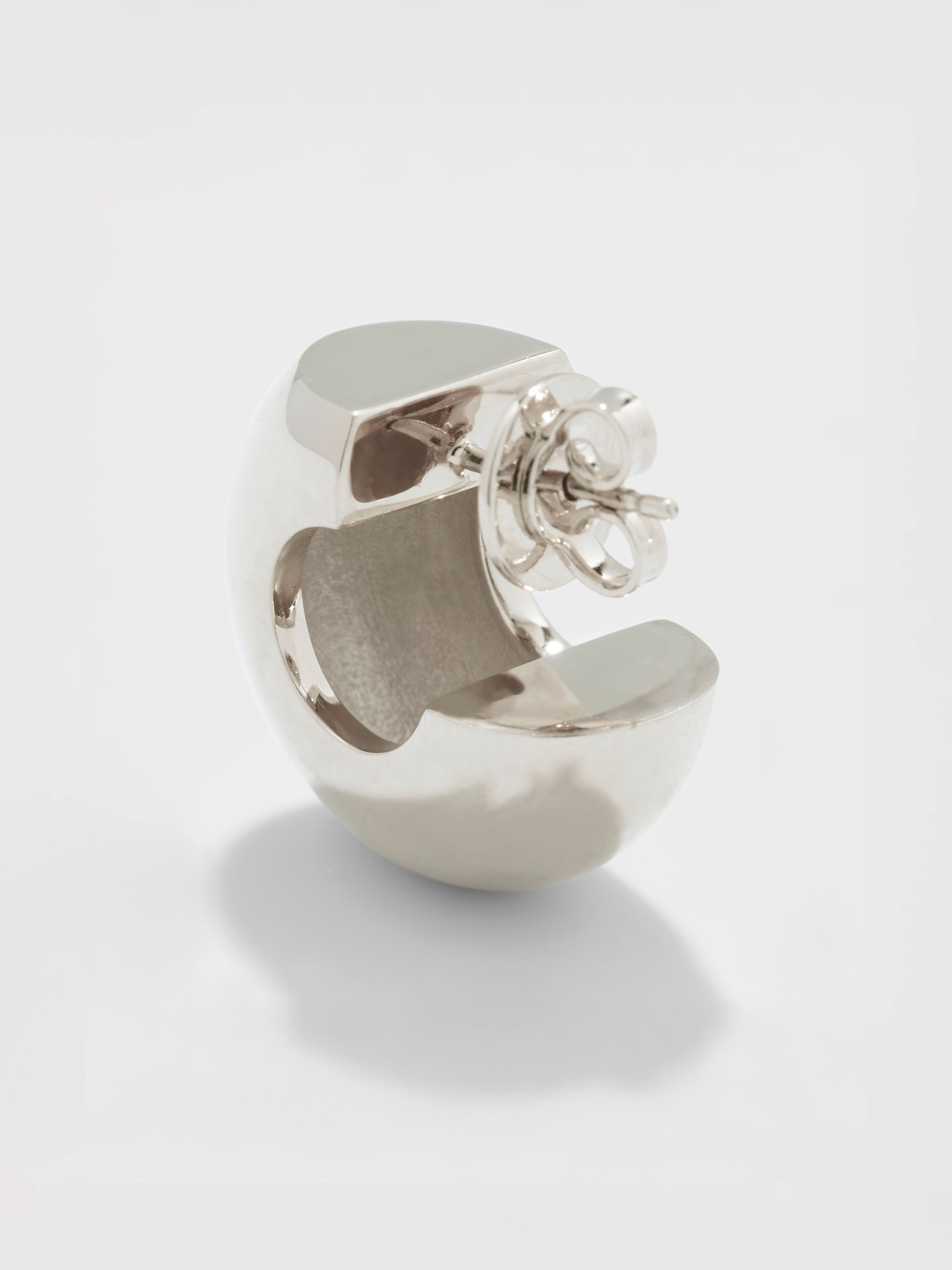 Alma Medium Palladium-Plated Earrings - Image 2