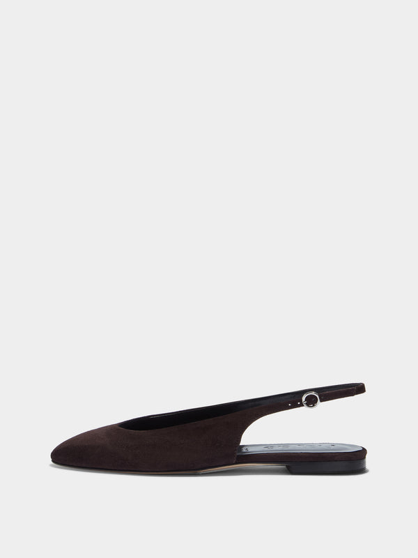 Amelia Suede Slingback Flats