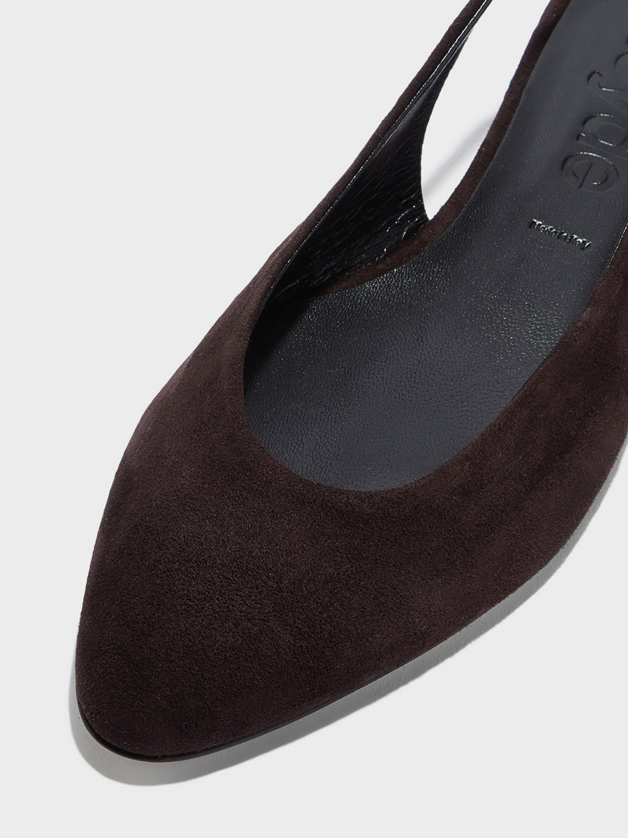 Amelia Suede Slingback Flats