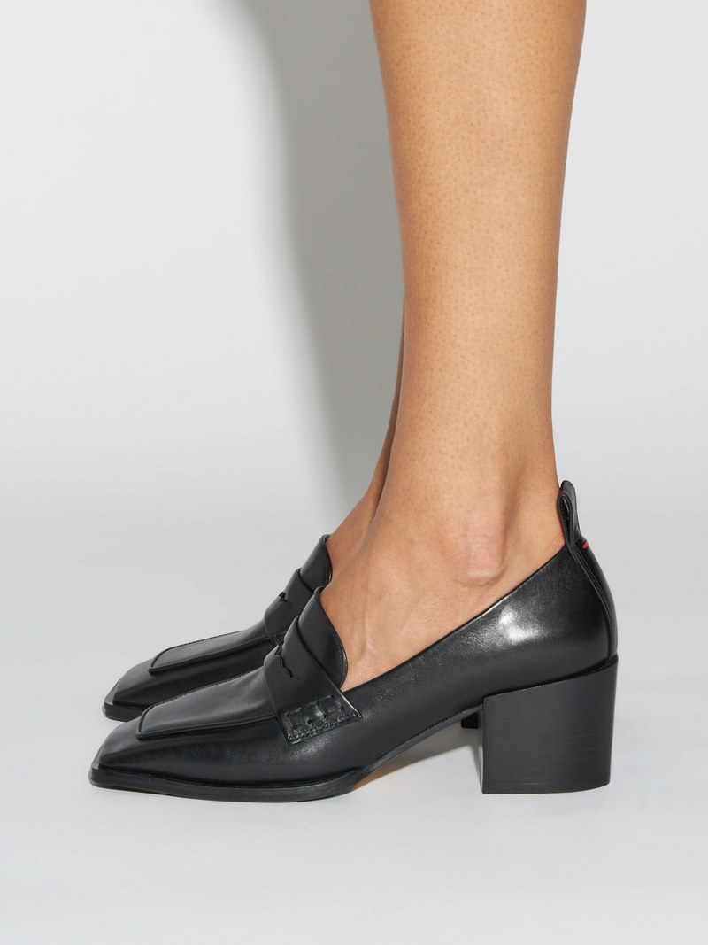 Anka Block-Heel Loafers