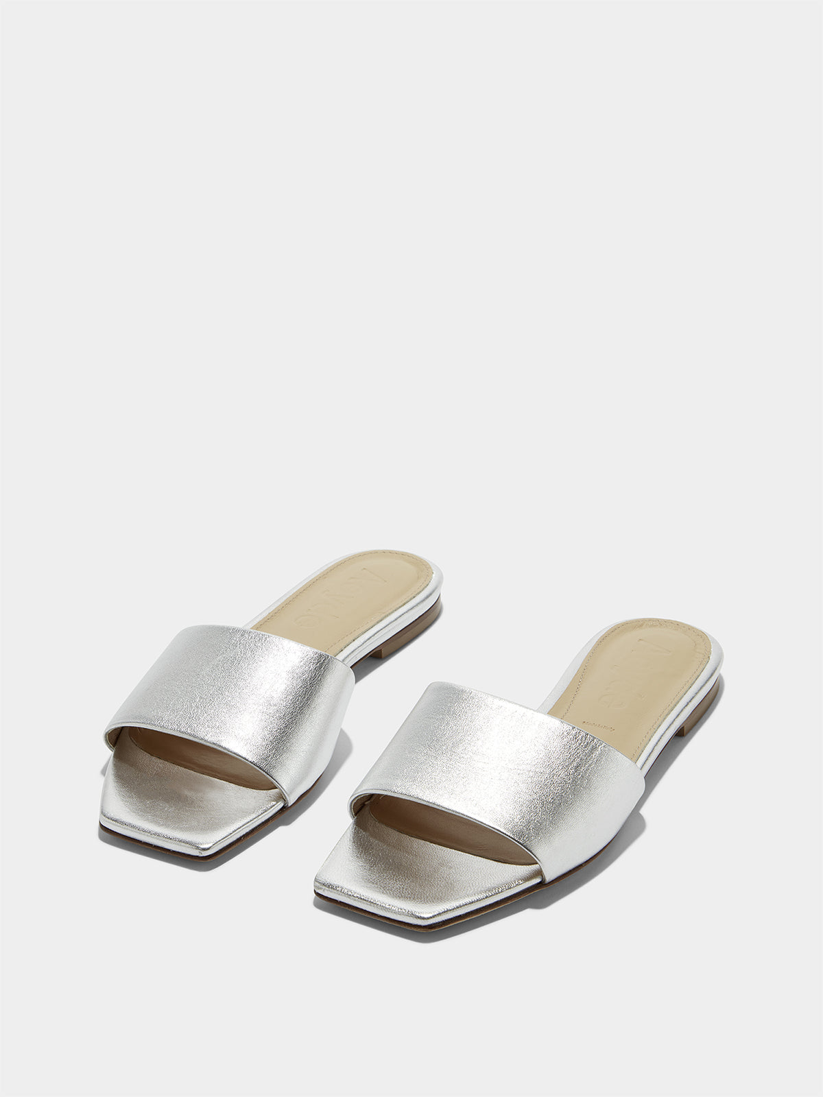 サンダル・ミュール aeyde Eanna Pumps - Aeyde - Leather - Silver Eanna Leather Mule – Aeyde