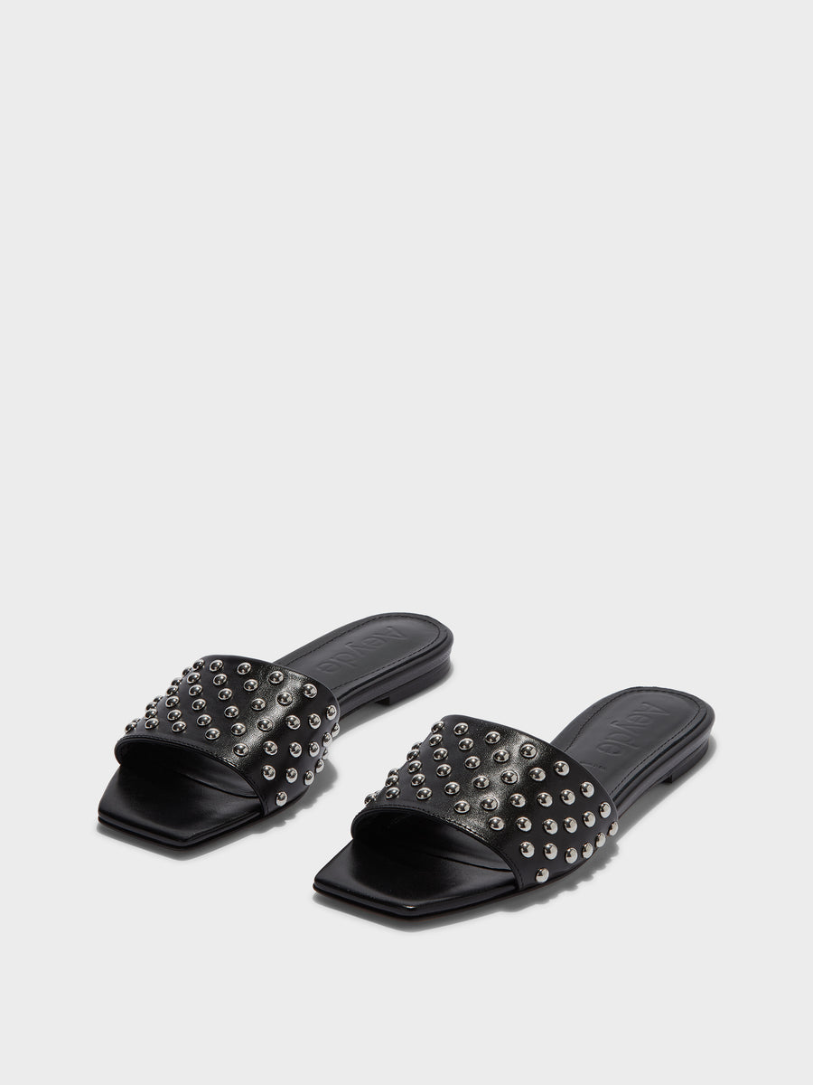 Anna Studded Leather Sandals