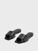 Anna Studded Leather Sandals - Image 2