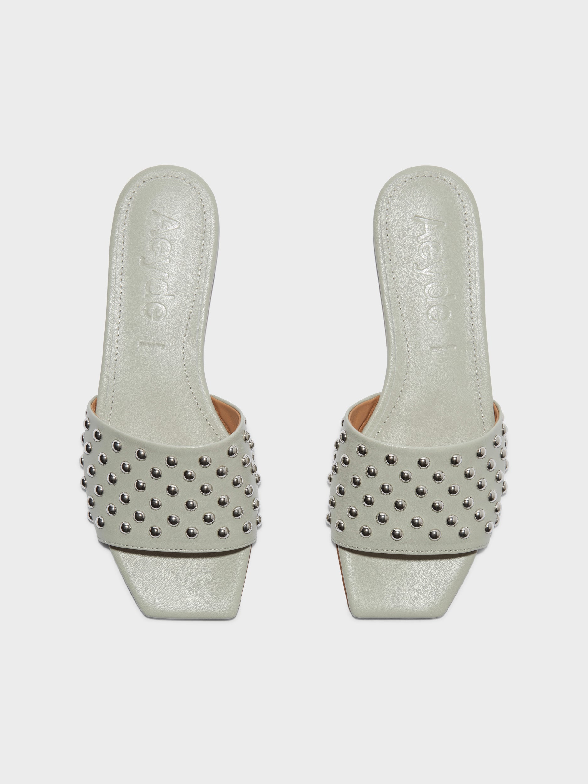 Anna Studded Leather Sandals - Image 5