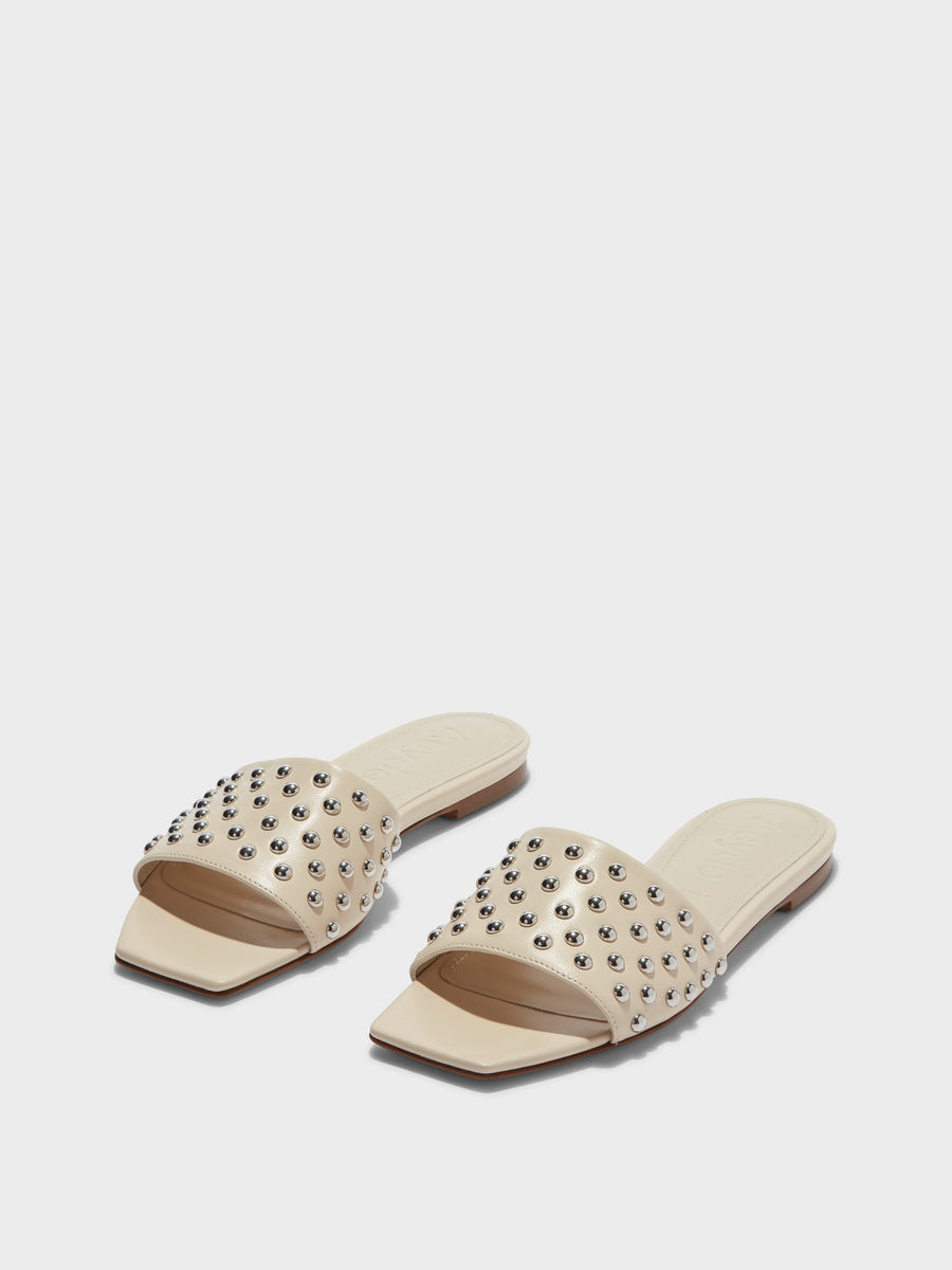 Anna Studded Leather Sandals