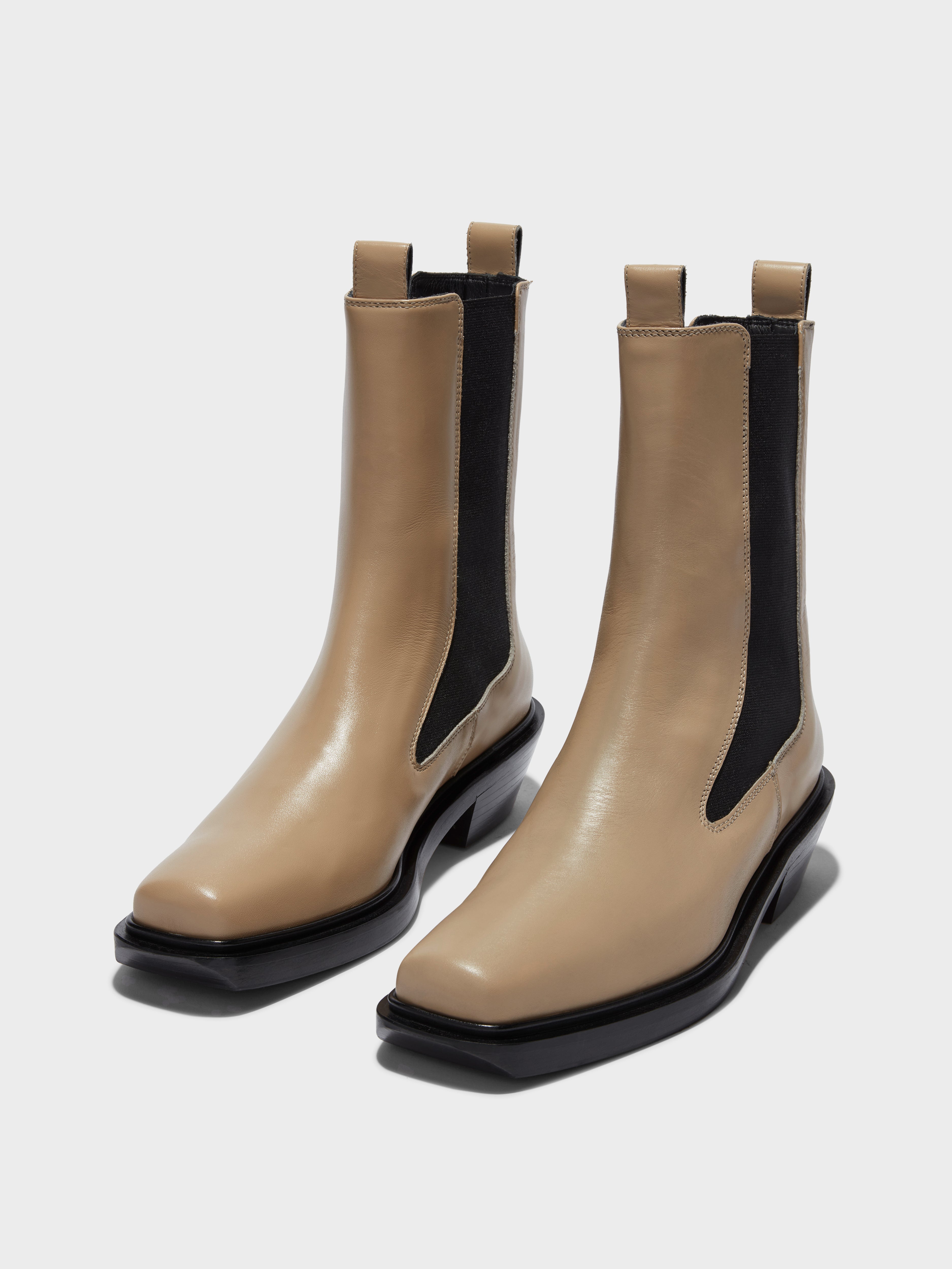 Antonia Leather Biker Boots - Image 2