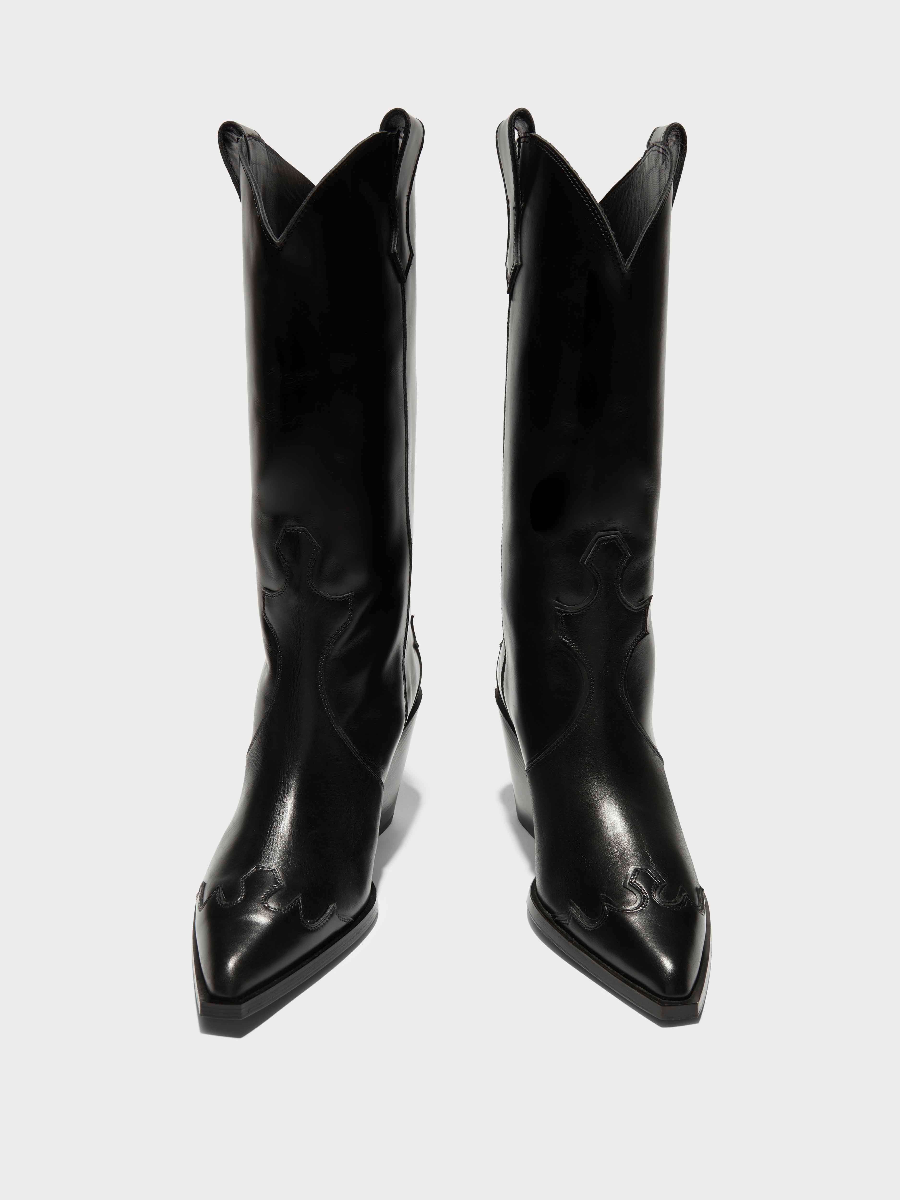 Ariel Leather Cowboy Boots - Image 5