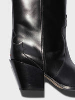 Ariel Leather Cowboy Boots - Image 4