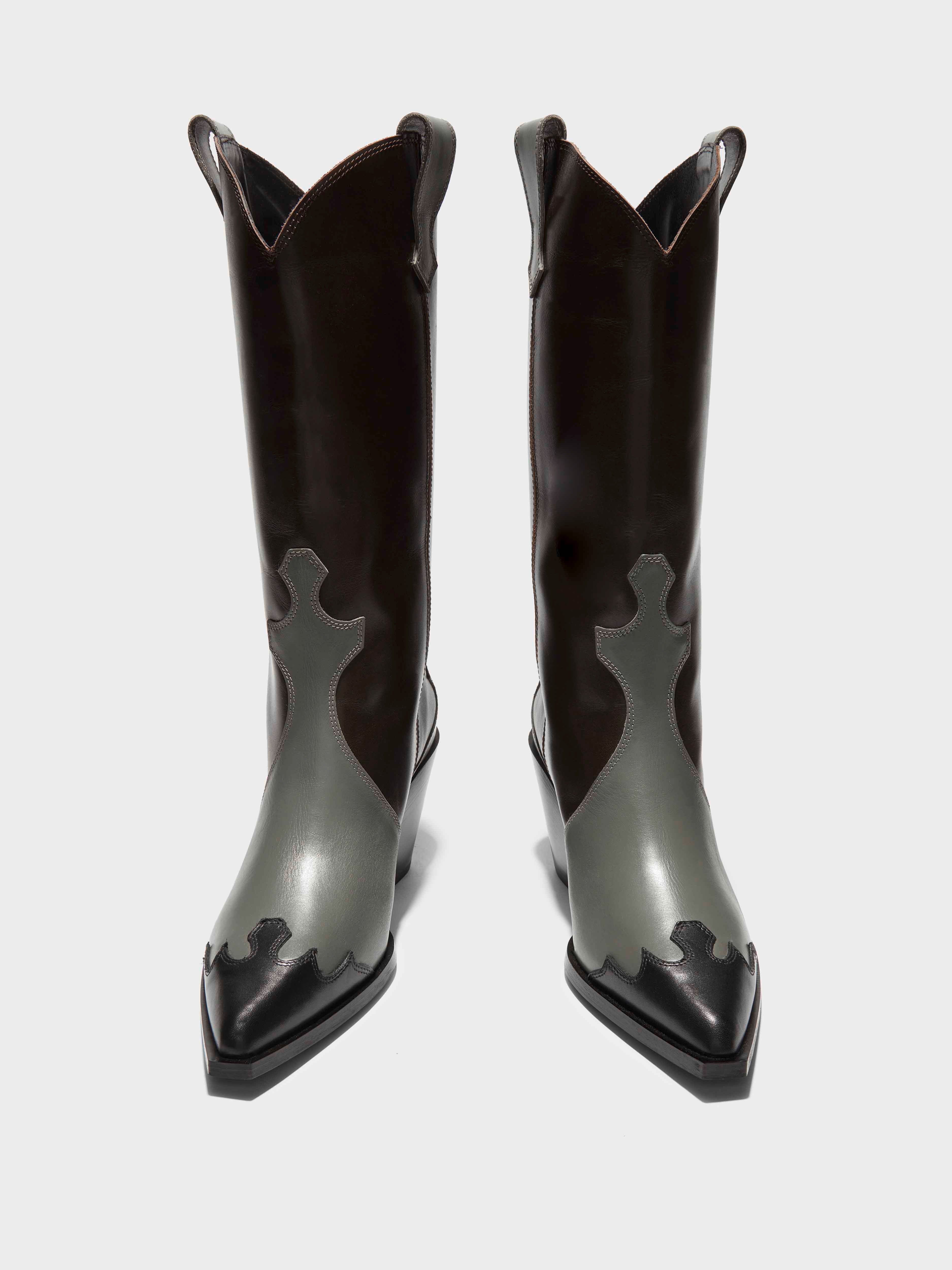 Ariel Leather Cowboy Boots - Image 5
