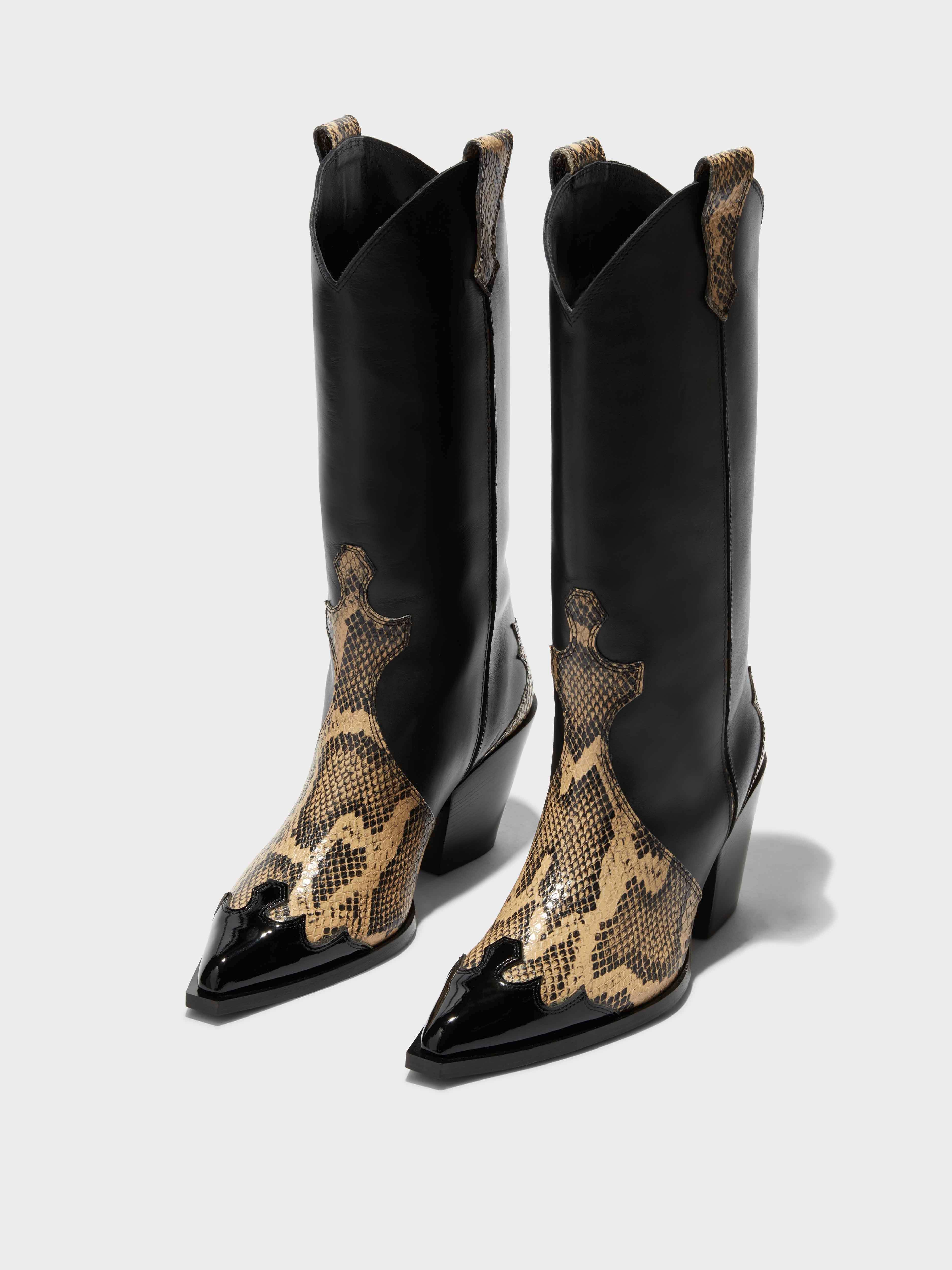 Ariel Leather Cowboy Boots - Image 2