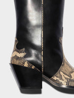Ariel Leather Cowboy Boots - Image 4