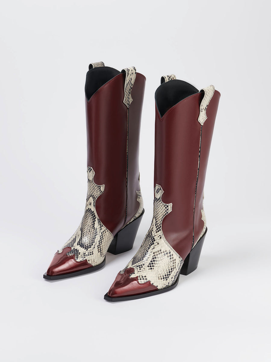 Ariel Port/Creamy Calf/Snake