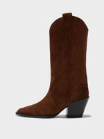 Ariel Suede Cowboy Boots - Image 1