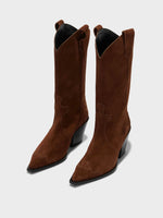 Ariel Suede Cowboy Boots - Image 2