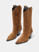 Ariel Suede Cowboy Boots - Image 3